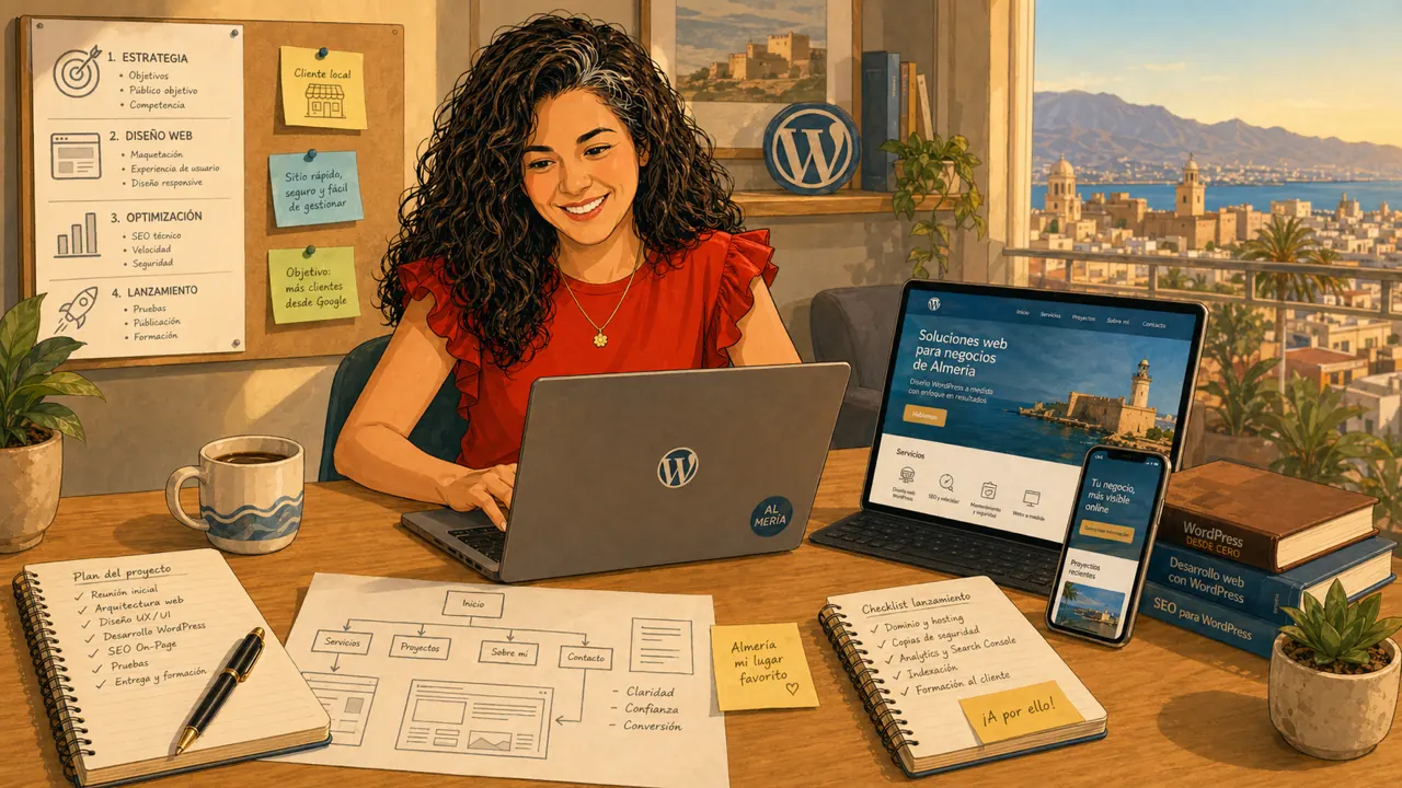 Fondo abstracto para servicio WordPress freelance